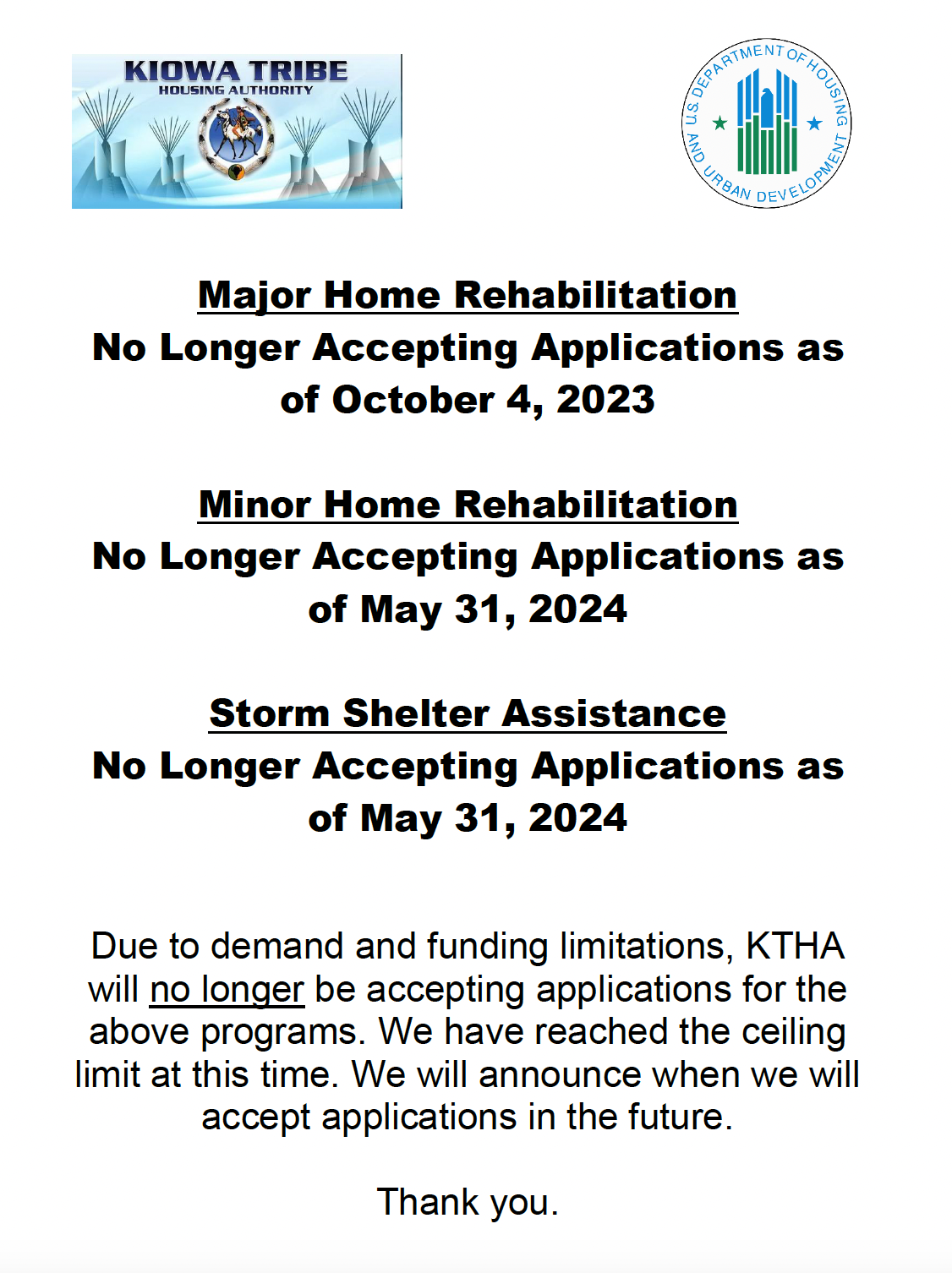 Kiowa Housing Authority Kiowa Tribe